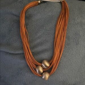 I.AM.GIA Orange Multi-Strand Necklace